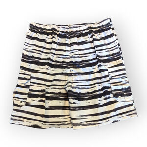 IZOD White Black Striped Men's Swim Trunks XXL NEW Summer Vacation